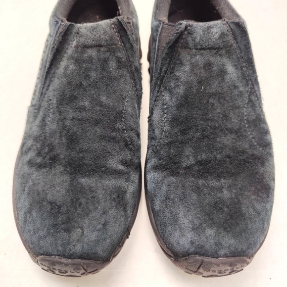 Merrell Jungle Moc Black Suede Slip On Shoes Women’s  Size 8 - Picture 3 of 8